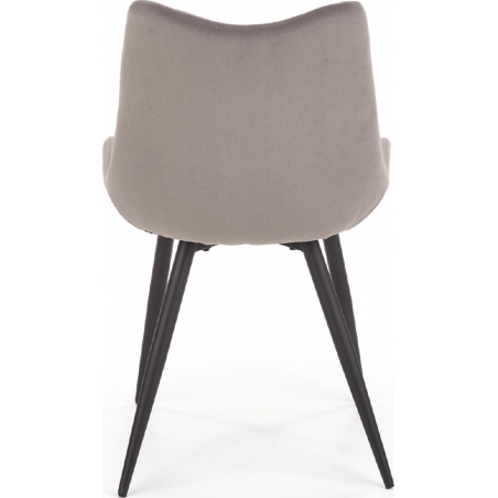 K388 grey velvet chair Halmar