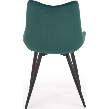 Stylowe Krzesło welurowe K388 Ciemno zielone Halmar do jadalni, salonu i kuchni.