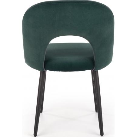 Stylowe Krzesło welurowe K384 Velvet Ciemno zielone Halmar do jadalni, salonu i kuchni.