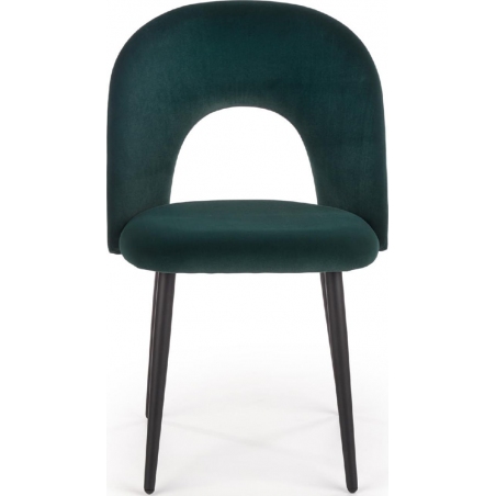 Krzesło welurowe K384 Velvet Ciemno zielone Halmar