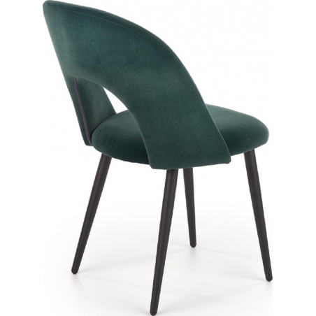 K384 Velvet dark green velvet chair Halmar