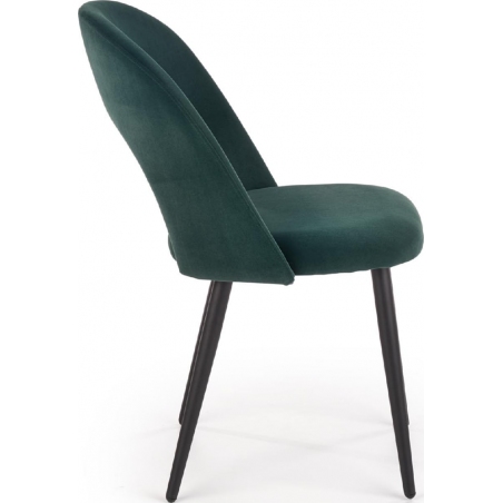 Krzesło welurowe K384 Velvet Ciemno zielone Halmar