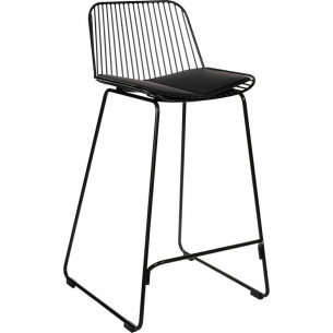 Dill Low 66 black wire bar stool Intesi