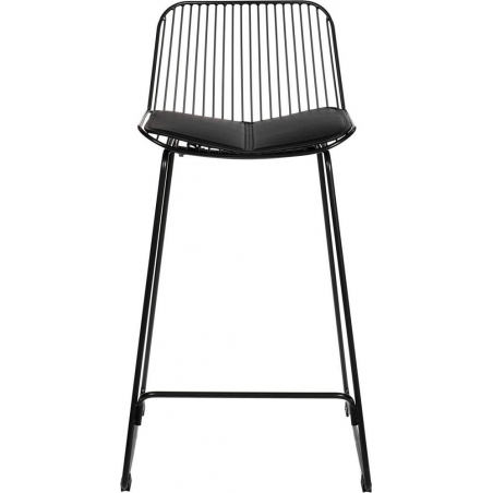 Dill Low 66 black wire bar stool Intesi
