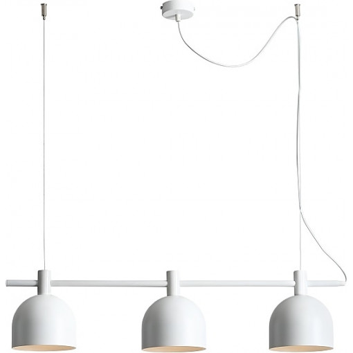 Beryl 83 white scandinavian triple pendant lamp Aldex