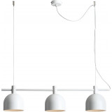 Lampa wisząca potrójna skandynawska Beryl 83 biała Aldex do kuchni, salonu i sypialni.