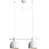 Beryl 52 white scandinavian pendant lamp with 2 lights Aldex