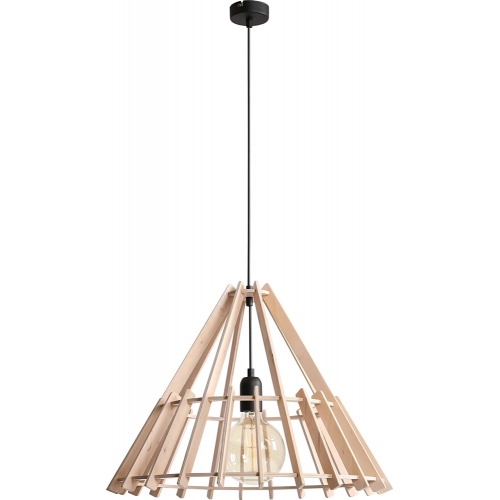 Skandynawska Lampa ze sklejki wisząca geometryczna Ferb 53 Aldex do kuchni, salonu i sypialni.
