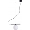 Beryl Glass 28 glass ball pendant lamp white&amp;black Aldex