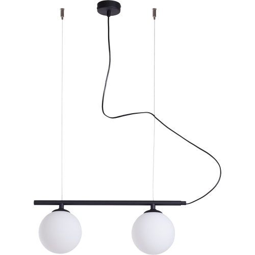 Beryl Glass II white&amp;black glass balls pendant lamp Aldex