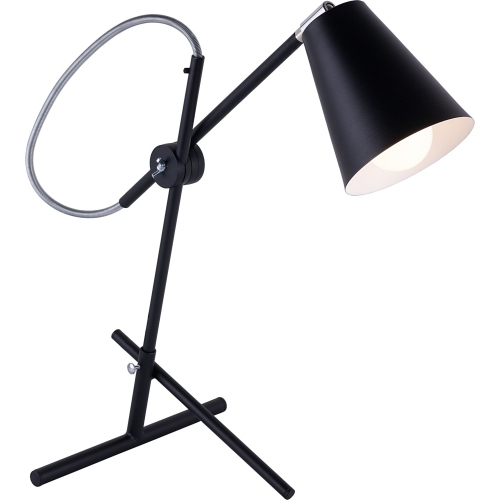 Designerska Lampa biurkowa regulowana Arte czarna Aldex na biurko.