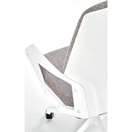 Spin II light grey upholstered office chair Halmar
