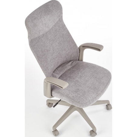 Arctic grey upholstered office chair Halmar