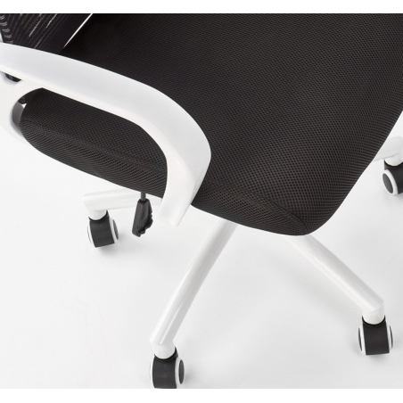 Socket black office chair with headrest Halmar
