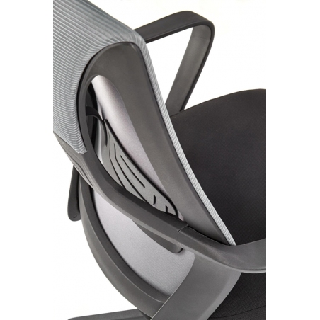 Valdez grey&amp;black mesh office chair with headrest Halmar