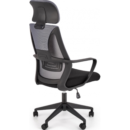 Valdez grey&amp;black mesh office chair with headrest Halmar