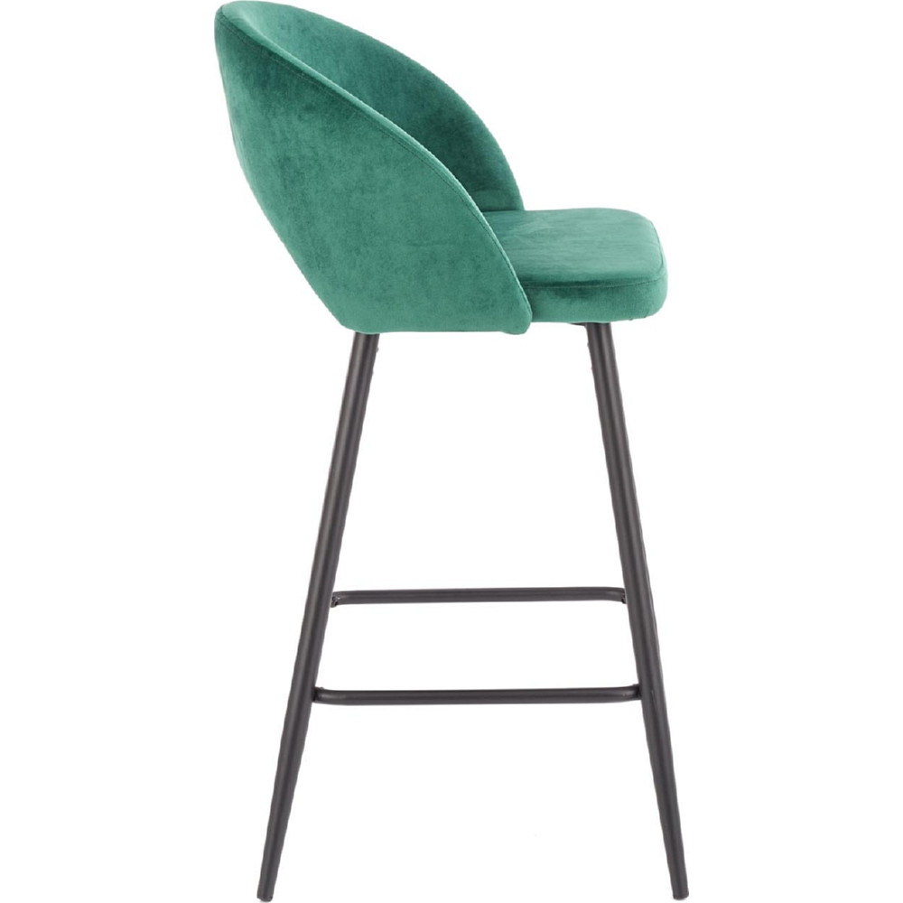 Stylish H96 65 dark green velvet bar chair Halmar