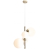 Bloom white&amp;gold glass balls pendant lamp Aldex