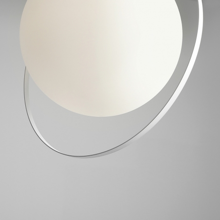 Aura 42 white glass ball pendant lamp Aldex