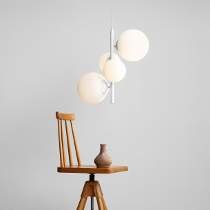 Bloom white glass balls pendant lamp Aldex