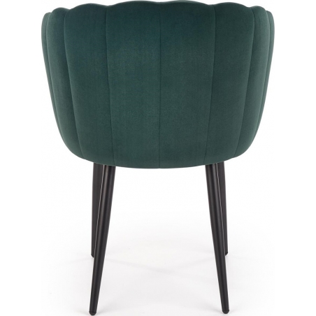 K386 dark green velvet chair Halmar