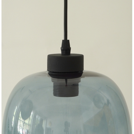 Designerska Lampa wisząca szklana Elio 25 Niebieska TK Lighting do salonu i sypialni.