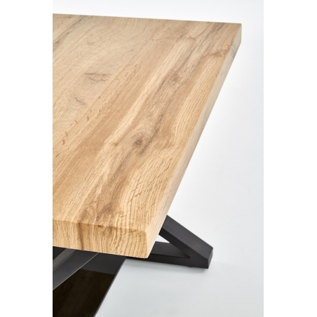 Xena 60x60 oak coffee table with shelf Halmar