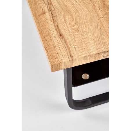 Espinoza 110x65 oak coffee table with shelf Halmar