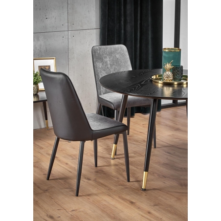 Stylowe Krzesło tapicerowane K368 Popiel Halmar do jadalni, salonu i kuchni.