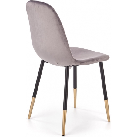 K379 grey velvet chair Halmar