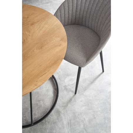 Stylowe Krzesło tapicerowane K357 Szare Halmar do jadalni, salonu i kuchni.