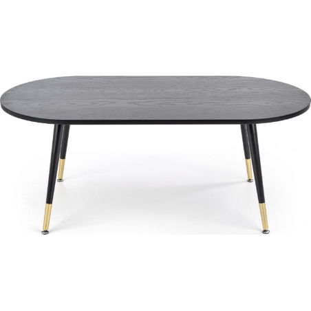 Embosa 120x60 black oval coffee table Halmar