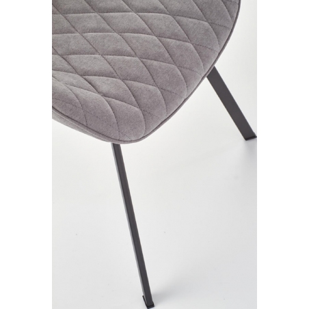 K360 grey quilted upholstered chair Halmar