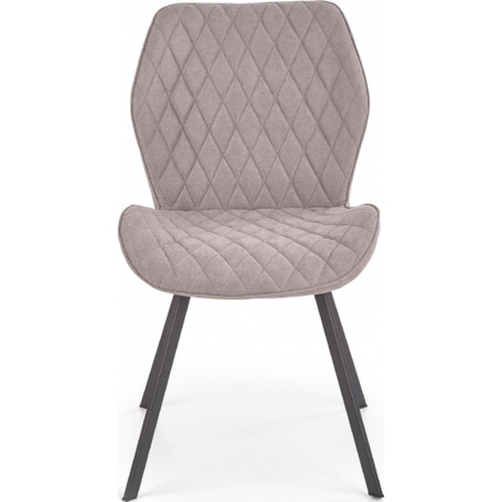 K360 grey quilted upholstered chair Halmar