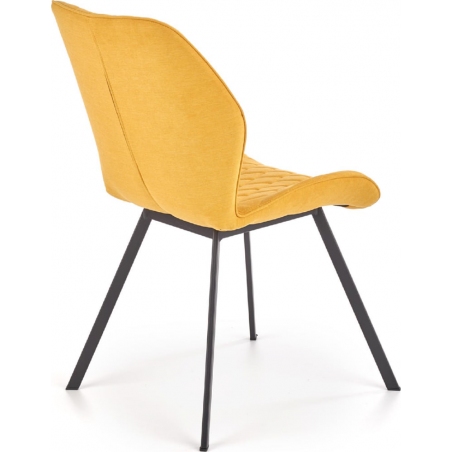 Stylowe Krzesło tapicerowane pikowane K360 Musztardowe Halmar do jadalni, salonu i kuchni.