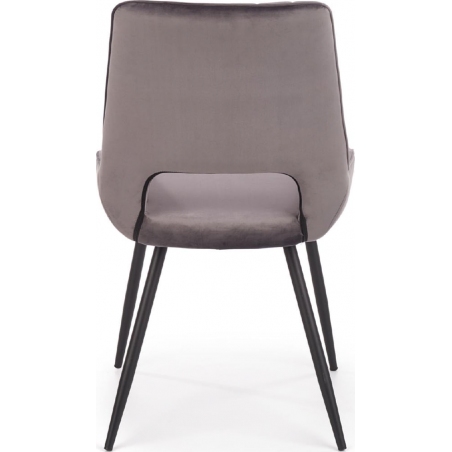 K404 grey velvet chair Halmar