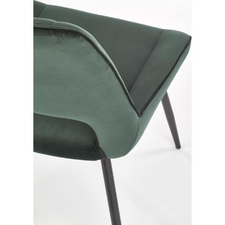 K404 dark green velvet chair Halmar