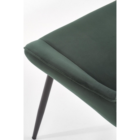 Krzesło welurowe K404 Ciemno zielone Halmar