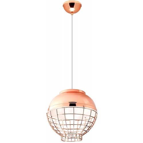 Birdcalla 30 pink&amp;gold copper cage pendant lamp Auhilon