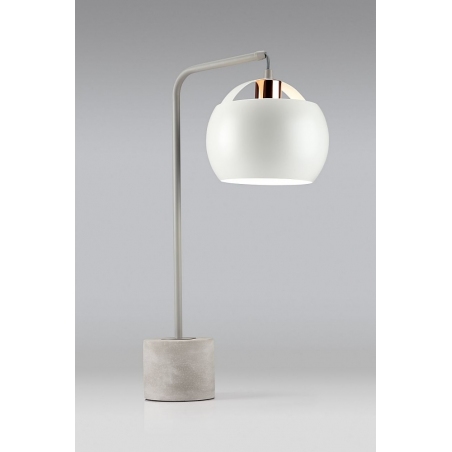 Targa white&amp;grey concrete table lamp Auhilon