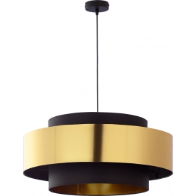 Stylowa Lampa wisząca glamour Calisto 60 czarno-złota Tk Lighting do sypialni, kuchni i salonu.