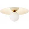 Zon 30 white&amp;gold glamour round ceiling lamp Brilliant