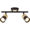 Maribel brass&amp;black double ceiling spotlight Brilliant