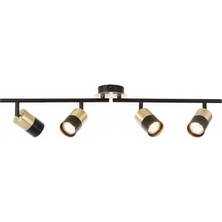 Maribel brass&amp;black ceiling spotlight with 4 lights Brilliant