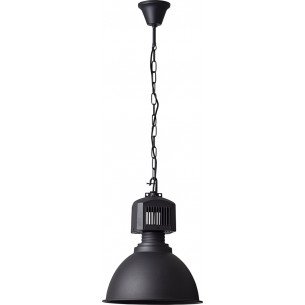 Lampa wisząca industrialna Blake 39 czarna Brilliant do salonu, kuchni i sypialni.