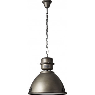 Kiki 48 black steel industrial pendant lamp Brilliant