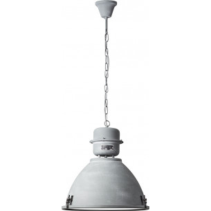 Kiki 48 concrete grey industrial pendant lamp Brilliant