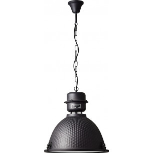 Lampa wisząca industrialna Kiki 48 czarny korund Brilliant do salonu, kuchni i sypialni.