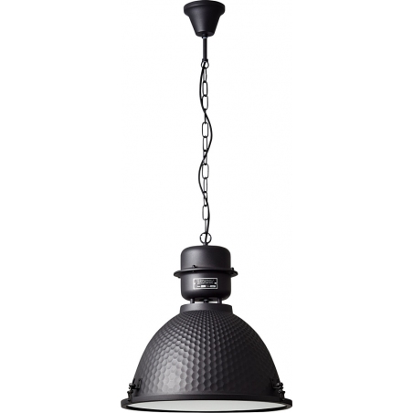Lampa wisząca industrialna Kiki 48 czarny korund Brilliant do salonu, kuchni i sypialni.