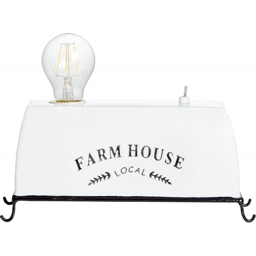 Farm Life I white rustic table lamp Brilliant